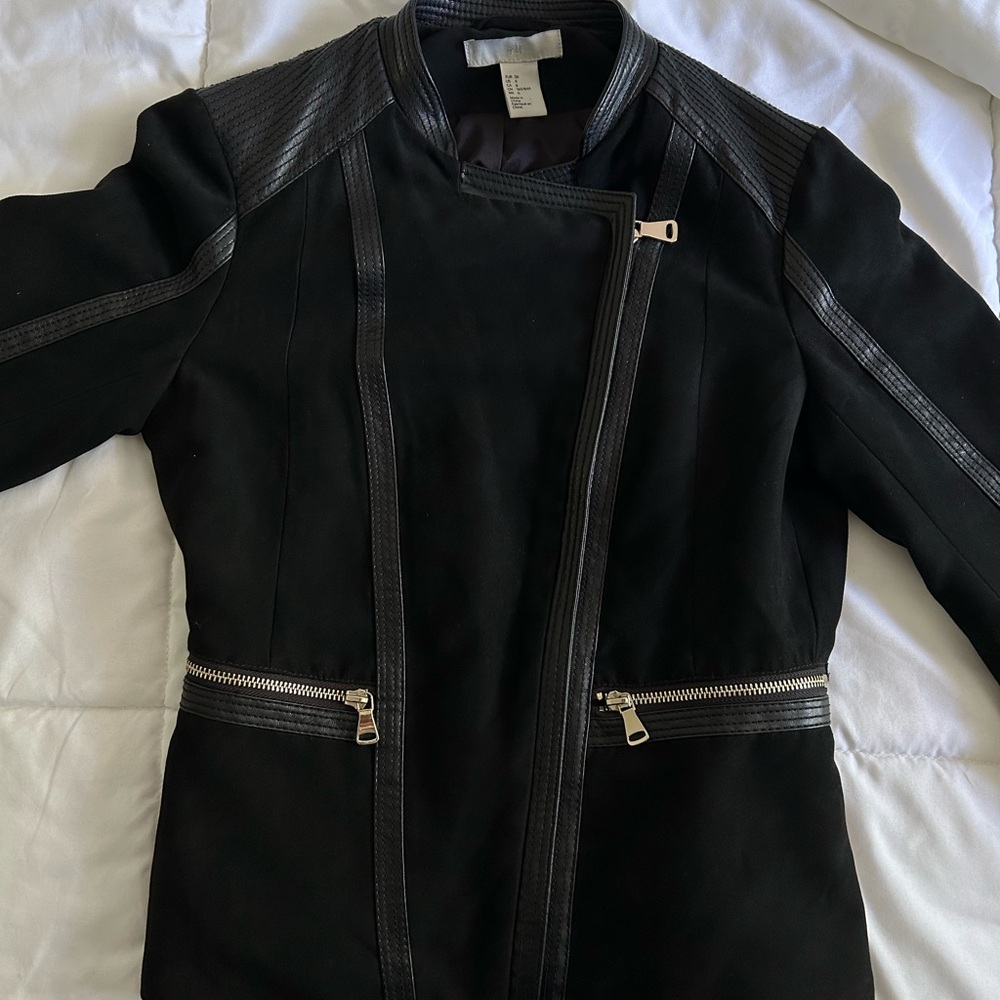 Faux Suede Asymmetrical Jacket